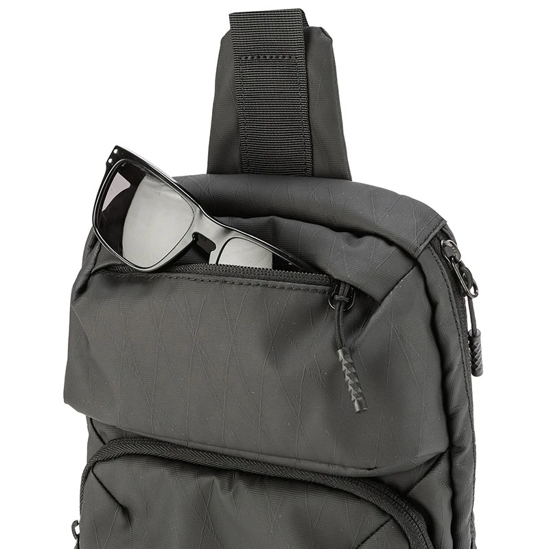 Мъжка раница през рамо за iPad Mini, Silver Flame, K012-1, Черна